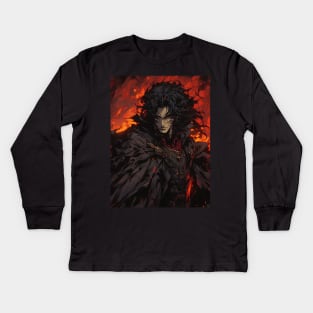 Hunters of the Dark: Explore the Supernatural World with Vampire Hunter D. Illustrations: Bloodlust Kids Long Sleeve T-Shirt